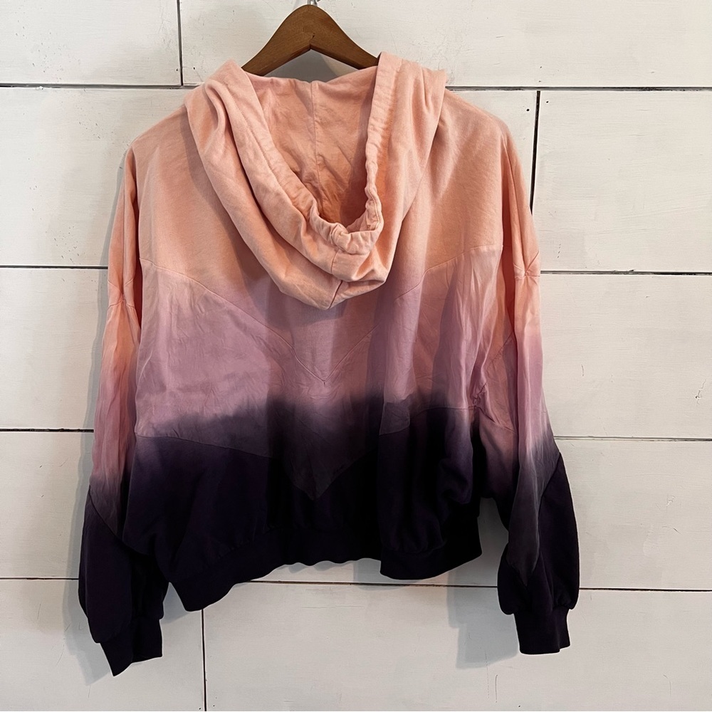 Victoria’s Secret Pink/Purple Ombre Quarter Zip Cropped Hoodie. Size Medium - Picture 8 of 8